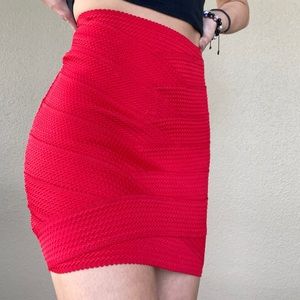 ::H&M:: Stitched mini skirt